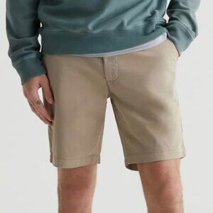 AG Adriano Goldschmied The Griffin Relaxed Chino Shorts Tan Size 32R